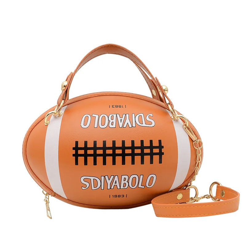 Personalized Creative Rugby-shaped Shoulder Bag Factory Direct Sales Ladies Handbag Amazon Hot-selling Messenger Chain Bag 202
Personalized Creative Rugby-shaped Shoulder Bag Factory Direct Sales Ladies Handbag Amazon Hot-selling Messenger Chain Bag 202