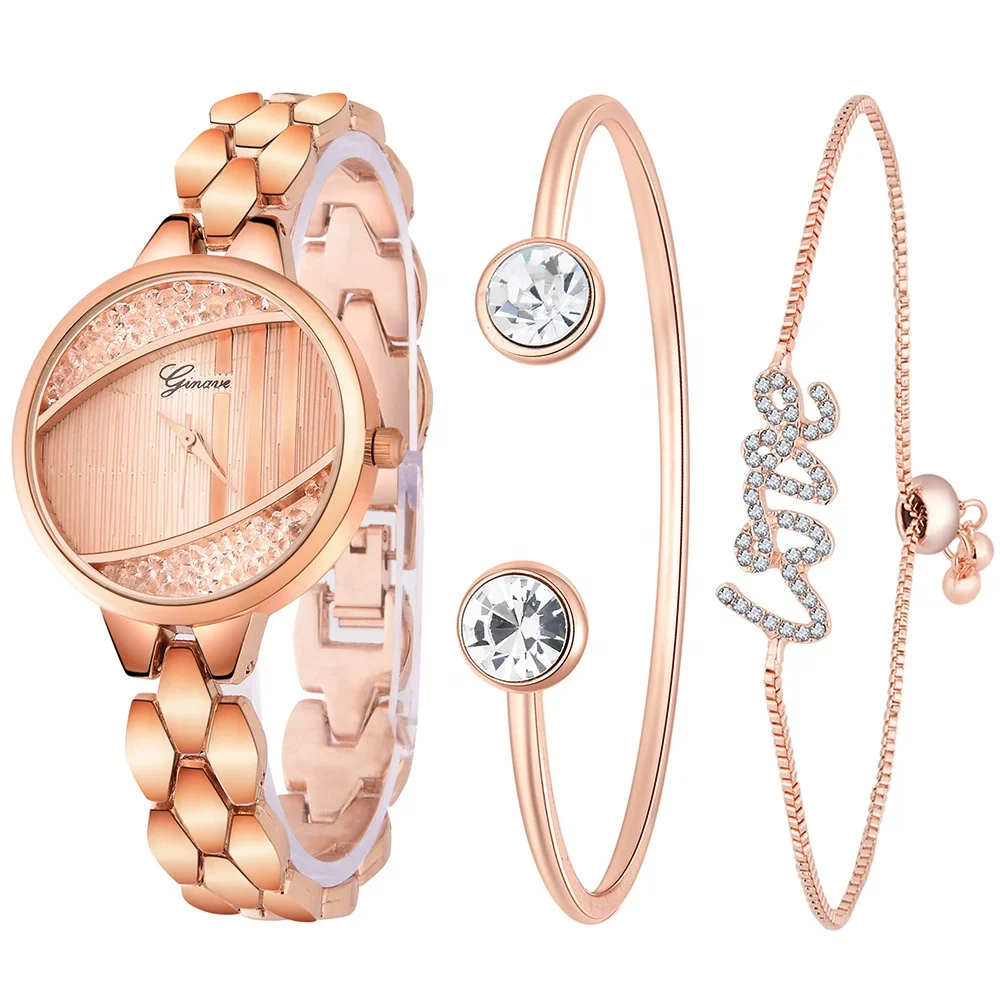 Rose Gold Jewelry Gift Watch Set Female Womens Watch And Bracelet Sets Girls Ladies Watches With Bracelets
Rose Gold Jewelry Gift Watch Set Female Womens Watch And Bracelet Sets Girls Ladies Watches With Bracelets