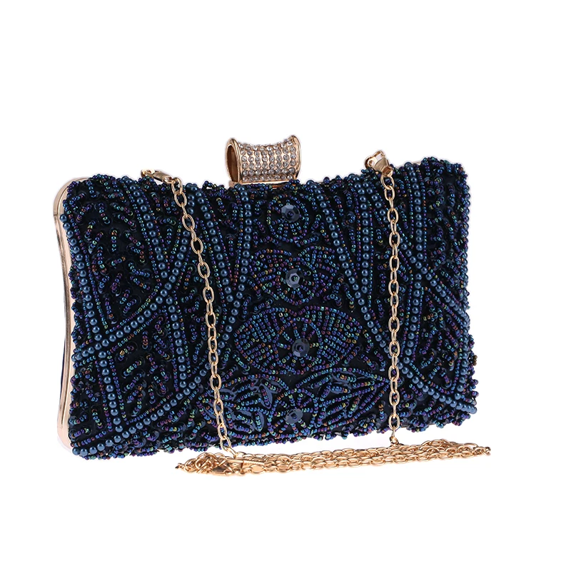 Vintage Style Beaded And Sequined Evening Clutch Bags Wedding Party Handbag Ladies Party Evening Purse Stone Clutch, Black/silver/champagne/mineral blue
Vintage Style Beaded And Sequined Evening Clutch Bags Wedding Party Handbag Ladies Party Evening Purse Stone Clutch, Black/silver/champagne/mineral blue
