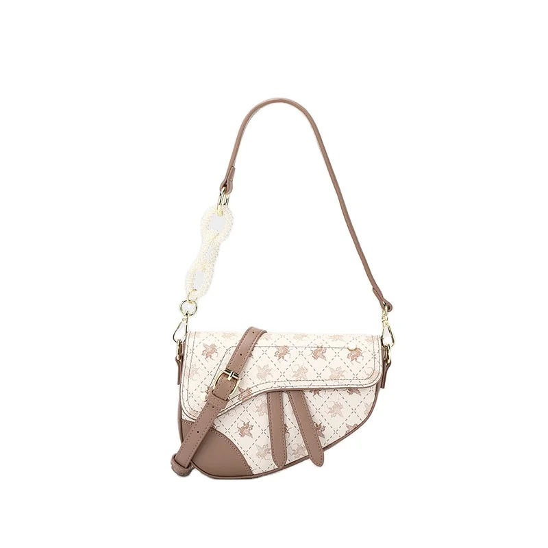 Fashion small pvc leather bags women with pearl chain cute jelly bag, Beige, coffee
Fashion small pvc leather bags women with pearl chain cute jelly bag, Beige, coffee