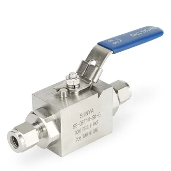 Stainless Steel L Alloy Twin Ferrule Way Ball Valve Ss