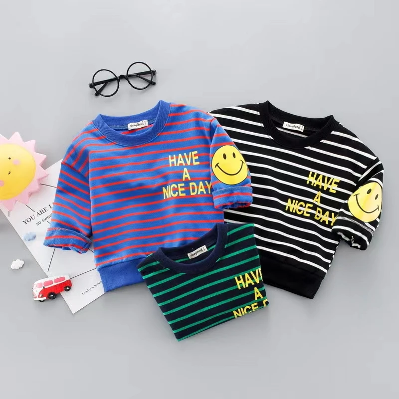 Top quality kid boy long sleeve t-shirt set high quality 4-12 years old boy polo shirt long sleeve shirt lapel round neck stripe, Mixed color
Top quality kid boy long sleeve t-shirt set high quality 4-12 years old boy polo shirt long sleeve shirt lapel round neck stripe, Mixed color