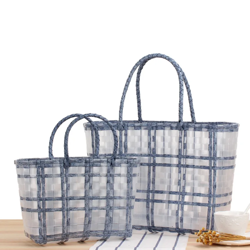 Waterproof Plastic Vegetable Fruit Basket Hand Made Check Strip Hand Bags Ladies Turkey for Shopping
Waterproof Plastic Vegetable Fruit Basket Hand Made Check Strip Hand Bags Ladies Turkey for Shopping