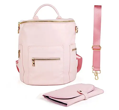 Pink PU Leather Baby Organizer Maternity bag Shoulder Backpack Diaper Bag, Customized
Pink PU Leather Baby Organizer Maternity bag Shoulder Backpack Diaper Bag, Customized