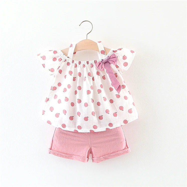New apple print cotton 2pcs shirt+short summer baby girls clothing sets, Pink yellow
New apple print cotton 2pcs shirt+short summer baby girls clothing sets, Pink yellow