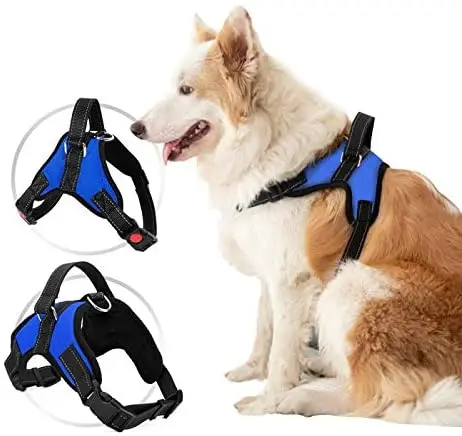 pet harness with reversible breathable adjustable big dog reflective no pull dog harness
pet harness with reversible breathable adjustable big dog reflective no pull dog harness