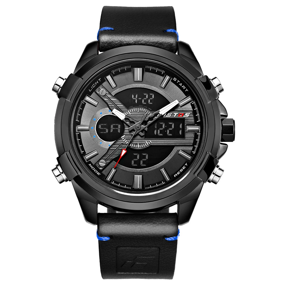 RISTOS 9416 stylish men's watch with dual display and multifunctional waterproof sport large dial, 2 colors
RISTOS 9416 stylish men's watch with dual display and multifunctional waterproof sport large dial, 2 colors