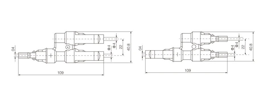 MC4 T Branch Connector Pair 2 1 Eco Solar Warehouse