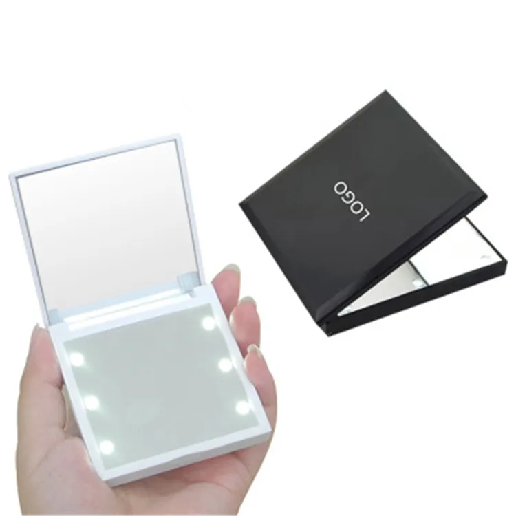China Factory Hand Mirror Custom Makeup Cute Pocket Mirror Light Double Sided 6Pcs Led Lighted Private Logo Hand Mirror Led, Black;white
China Factory Hand Mirror Custom Makeup Cute Pocket Mirror Light Double Sided 6Pcs Led Lighted Private Logo Hand Mirror Led, Black;white