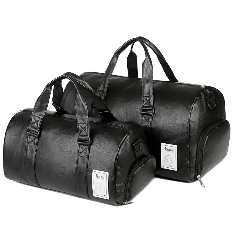 wholesale luxury 38L leather travel duffle bag with shoe pouch waterproof black weekender overnight bag for men women, Black,brown,red
wholesale luxury 38L leather travel duffle bag with shoe pouch waterproof black weekender overnight bag for men women, Black,brown,red