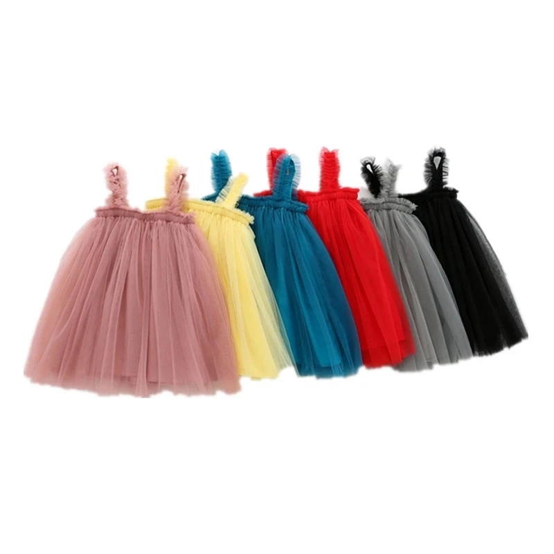 2020 cute Kids Vest Princess dress Cotton Brand summer lace tulle skirt Clothes children sleeveless clothing Baby Girl Dress 
2020 cute Kids Vest Princess dress Cotton Brand summer lace tulle skirt Clothes children sleeveless clothing Baby Girl Dress