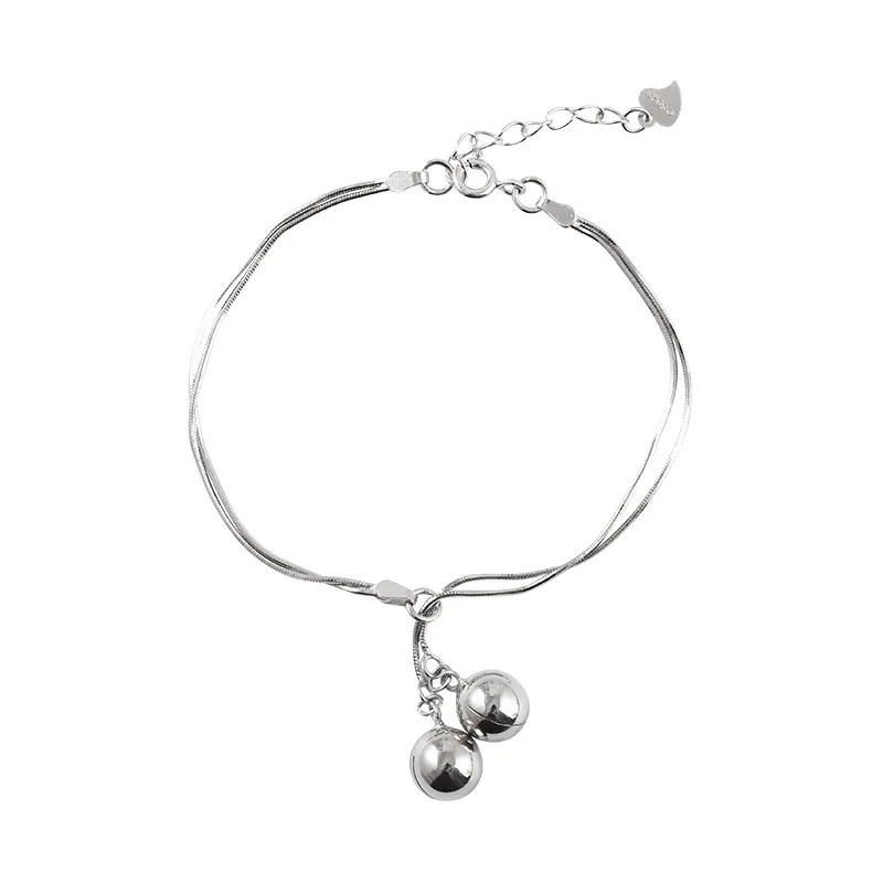 Round Bead Bracelet Silver Plated Copper Feather Charm Bracelets For Women Girls Lover Birthday Valentines' Day Gift, As shown
Round Bead Bracelet Silver Plated Copper Feather Charm Bracelets For Women Girls Lover Birthday Valentines' Day Gift, As shown