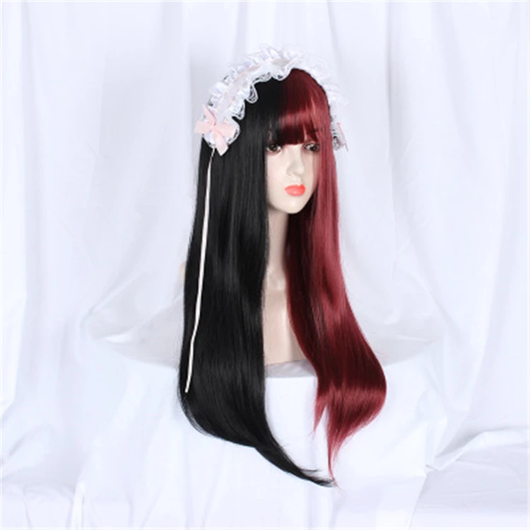 Funtoninght Best Selling High Temperature Fiber Wigs Half Black Half Red Female Straight Hair Wigs for Black Women Affordable, Pic showed
Funtoninght Best Selling High Temperature Fiber Wigs Half Black Half Red Female Straight Hair Wigs for Black Women Affordable, Pic showed
