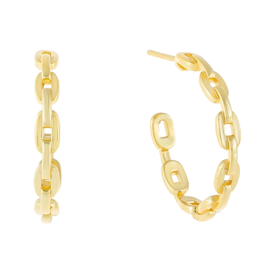 wholesale 14k gold jewelry 925 sterling silver hoops gold plated mini chain hoop earrings
wholesale 14k gold jewelry 925 sterling silver hoops gold plated mini chain hoop earrings