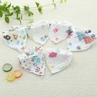baby bib muslin gauze / baby bib 100% cotton white / baby bibs anime bib baby cloth
