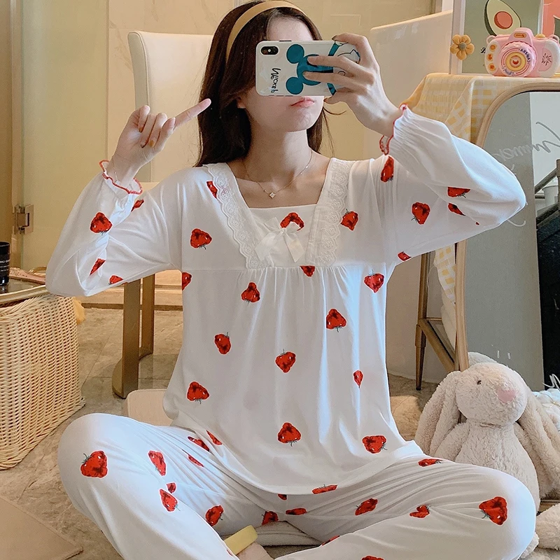 Pijama Mujer Cartoon Lace Hot Sale Milk Silk Night Wear Pajamas Suits Pyjama Femme Pyjama
Pijama Mujer Cartoon Lace Hot Sale Milk Silk Night Wear Pajamas Suits Pyjama Femme Pyjama