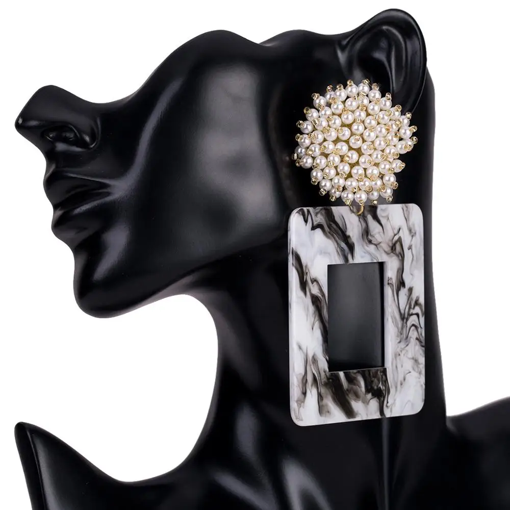 Wholesale Fashion Acrylic Acetate Square Bohemia Pearl Earrings For Women And Girls, Picture
Wholesale Fashion Acrylic Acetate Square Bohemia Pearl Earrings For Women And Girls, Picture