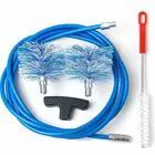 3 Meters 6 Meters Rod Rotary Duct Pellet Stove Tube Chimney Cleaning Brush Kit