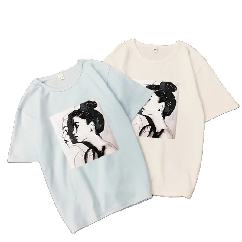Women Printing Short Sleeve Large Size Women's T-shirt Women's Printed Loose Bottomed Shirt
Women Printing Short Sleeve Large Size Women's T-shirt Women's Printed Loose Bottomed Shirt