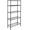 5 tiers metal mesh wire drying shelf 4 colors can be customized heavy duty display rack stand with wheels