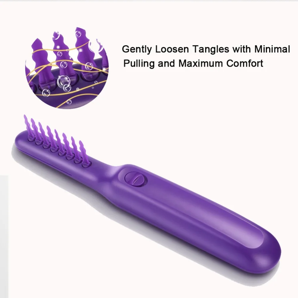2020 New Electric Detangling Brush Hair Curly Detangle Brush comb Scalp Massage Comb Loosen Knots For curly hair
