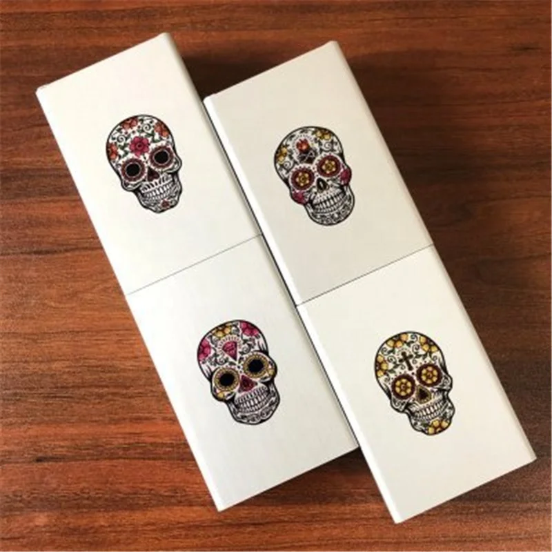 Custom Aluminum Alloys Waterproof Slim 20pcs Cigarette Case Popular Sk-ulls Slip Cover Cigarette Box, Sliver
Custom Aluminum Alloys Waterproof Slim 20pcs Cigarette Case Popular Sk-ulls Slip Cover Cigarette Box, Sliver