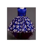 NO.C8005 2019 Hot sales Fashion Kids Evening Gowns Floral Princess Baby Girl Birthday Party Dress