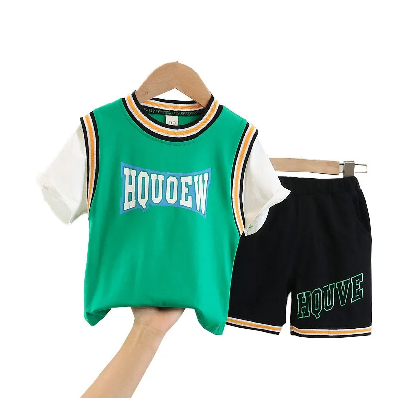 cute toddler clothes two pieces kids basketball jersey baby small boy summer clothing sets cowboy suit Casual girls boy's suit
cute toddler clothes two pieces kids basketball jersey baby small boy summer clothing sets cowboy suit Casual girls boy's suit