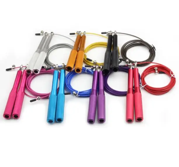 

Wholesale Boxing Fitness Sports Aerobic Training High Speed Jump Adjustable Steel Wire Skipping Rope, As the picture show