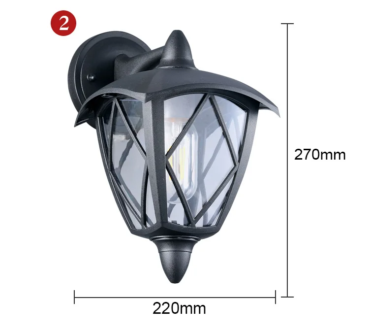 Most Popular Decor Creative Outdoor Wall Lamps For Garden Gallery