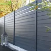 Wood Plastic Composite Cheap Garden Fencing Semi-solid Fence Designs with natural gap