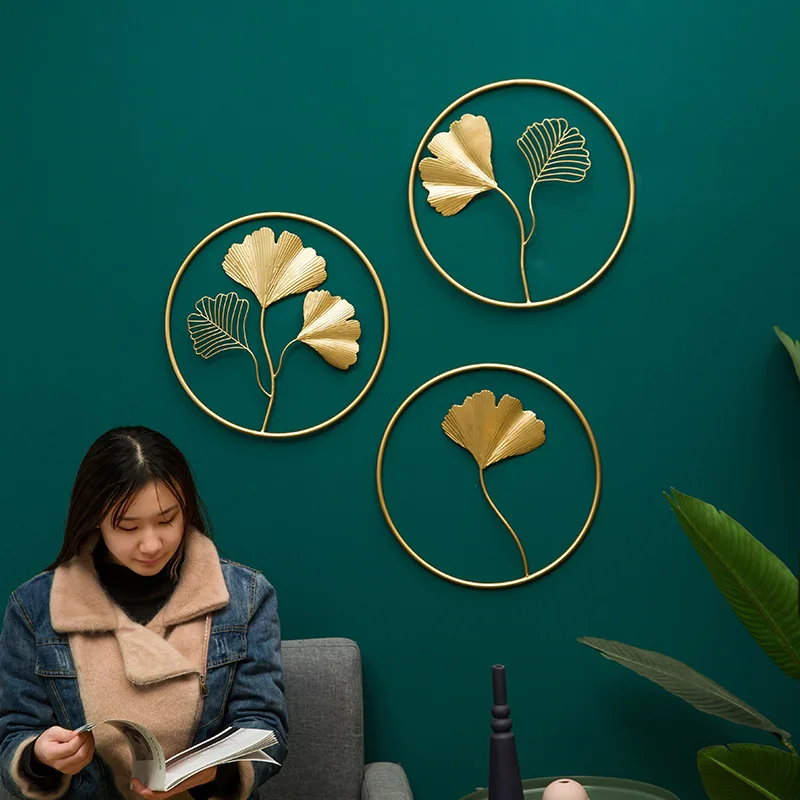 Nordic Home And Garden Decorative Metal Wall Hanging Art Craft Gingko Leaf Wall Decoration, Gold
Nordic Home And Garden Decorative Metal Wall Hanging Art Craft Gingko Leaf Wall Decoration, Gold