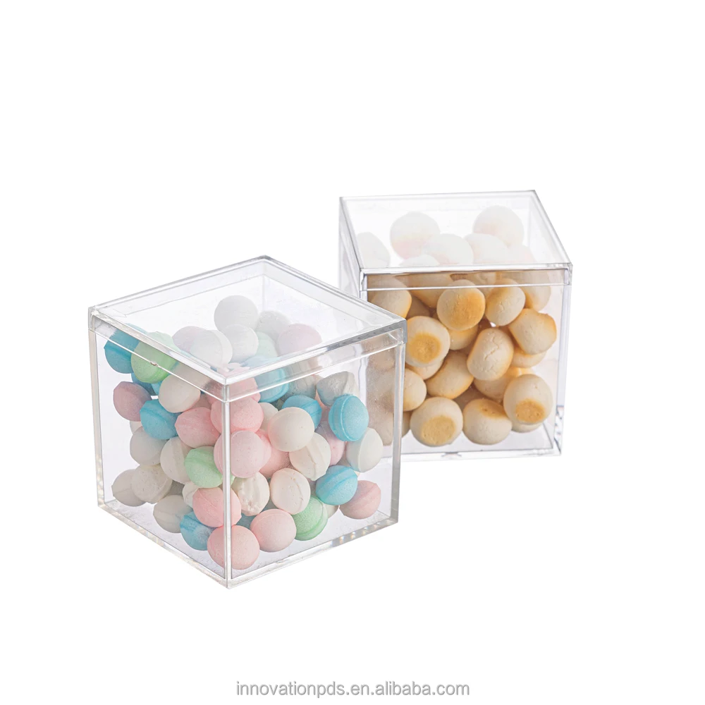 ZGLP6546 2.6*2.6*2.6"Food Grade Acrylic Food Storage Containers Clear Candy Box Plastic Boxes for Chocolate
ZGLP6546 2.6*2.6*2.6"Food Grade Acrylic Food Storage Containers Clear Candy Box Plastic Boxes for Chocolate