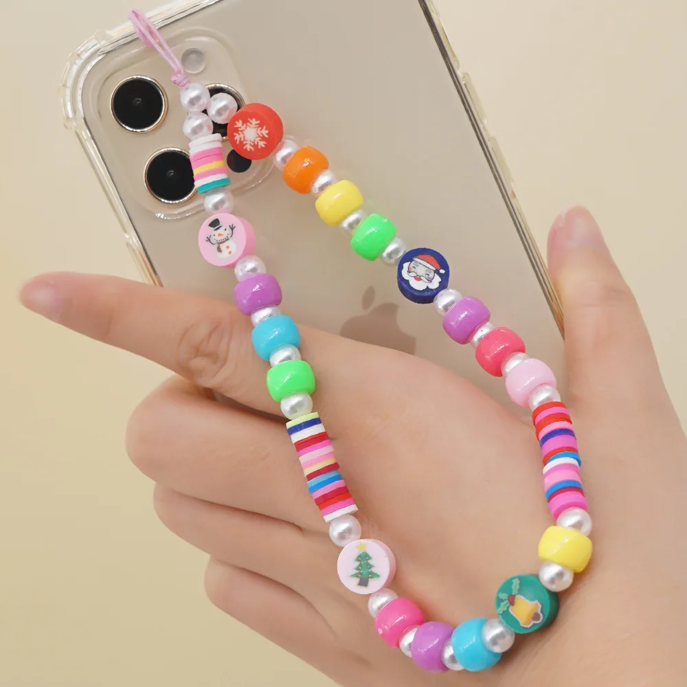 Wholesale Diy Acrylic Beads Phone Chain Fashion Colorful Beaded Christmas Charm Mobile Phone Strap
Wholesale Diy Acrylic Beads Phone Chain Fashion Colorful Beaded Christmas Charm Mobile Phone Strap