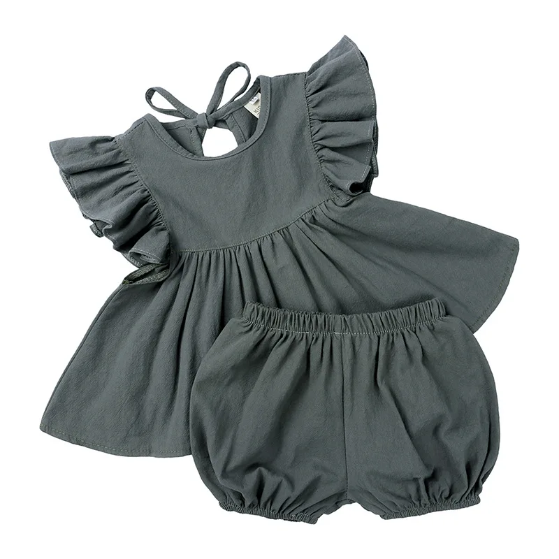 New Wholesale Fancy Solid White Color Ruffle Sleeve Shorts Two Pieces Kids Little Children Girls Boutique Clothing Sets, Picture
New Wholesale Fancy Solid White Color Ruffle Sleeve Shorts Two Pieces Kids Little Children Girls Boutique Clothing Sets, Picture