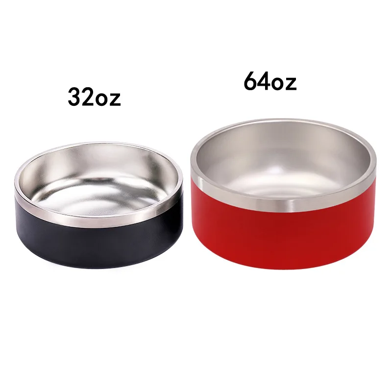Multi-Size Stainless Steel Insulated Dog Bowl Non-Slip Bottom Holds 8 Cups of Water or Food for Dogs or Cats, Customized color acceptable
Multi-Size Stainless Steel Insulated Dog Bowl Non-Slip Bottom Holds 8 Cups of Water or Food for Dogs or Cats, Customized color acceptable