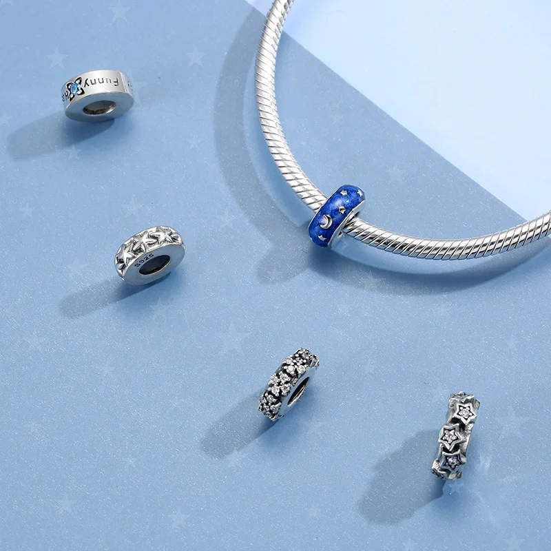 Real 925 Sterling Sliver spacer Beads Cover with White gems for Charms Braelte Jewelry making Woman Accessories Dropshipping
Real 925 Sterling Sliver spacer Beads Cover with White gems for Charms Braelte Jewelry making Woman Accessories Dropshipping