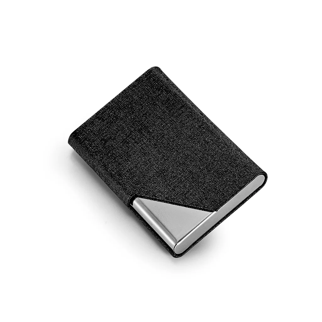 Wholesale customized LOGO metal business card case business gifts PU stainless steel business card holder
Wholesale customized LOGO metal business card case business gifts PU stainless steel business card holder