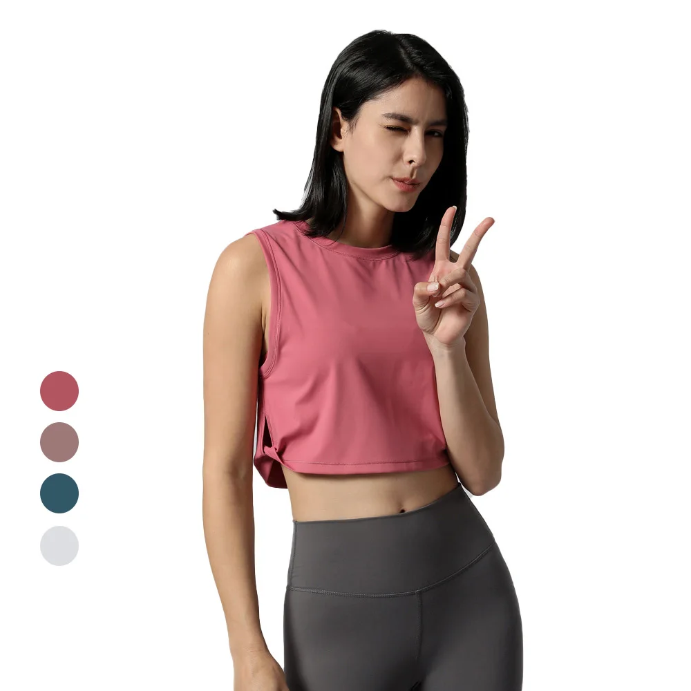 2021 New Sexy Crop Tops Spandex Fabric Yoga Fitness Wear Loose Round Neck Sports Gym Workout Custom Women's Tank Top, Customized colors
2021 New Sexy Crop Tops Spandex Fabric Yoga Fitness Wear Loose Round Neck Sports Gym Workout Custom Women's Tank Top, Customized colors