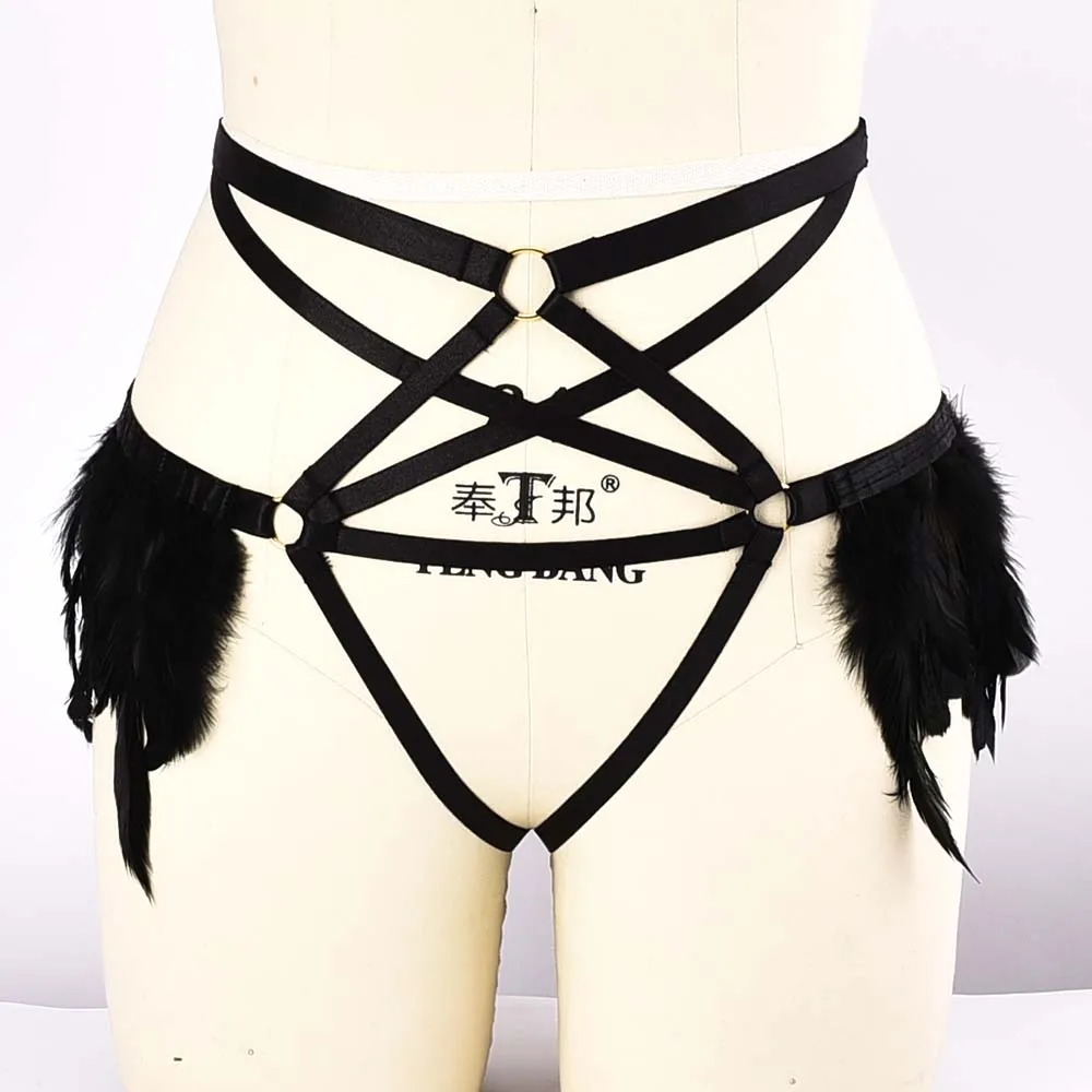 Wholesale Pentagram feathers Women's Panties Sexy Ladies Underwear thong For sexy transparent thong, Black
Wholesale Pentagram feathers Women's Panties Sexy Ladies Underwear thong For sexy transparent thong, Black