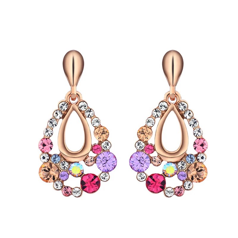Neoglory 2 Colors Austria Rhinestone Colorful Gold Plated Drop Dangle Earrings for Women
Neoglory 2 Colors Austria Rhinestone Colorful Gold Plated Drop Dangle Earrings for Women