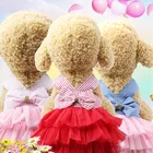 designer wholesale custom apparel access cat spring summer Suspender gauze Small medium dog dress pet clothes