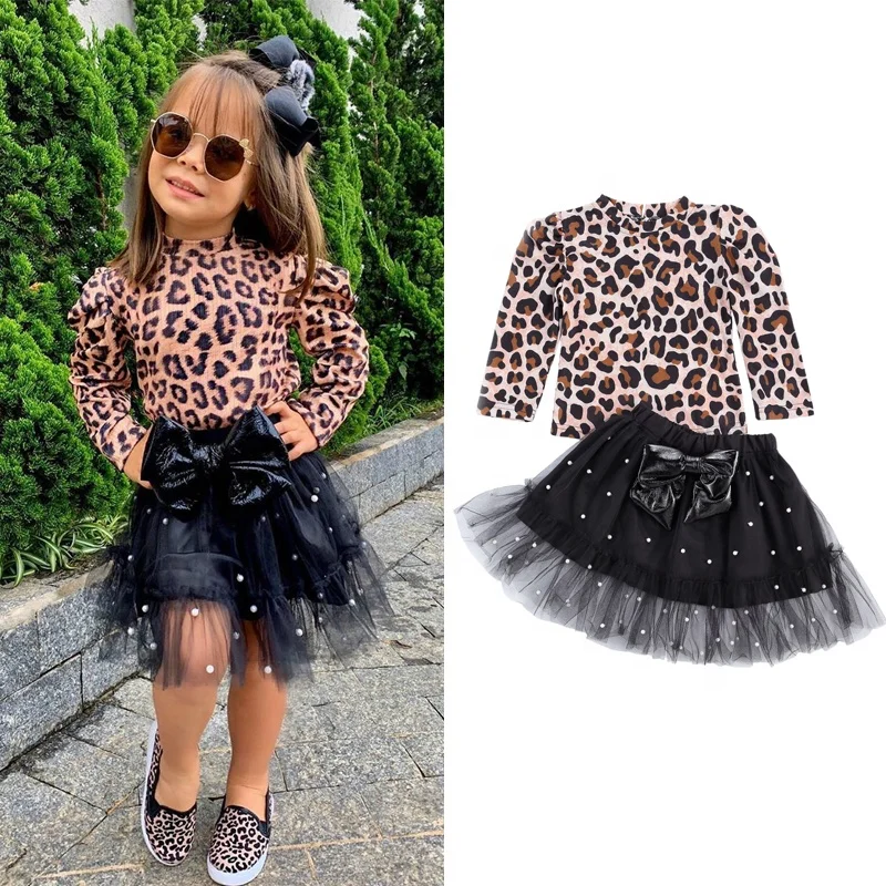 1-7Y Autumn Fashion Kids Baby Girls Leopard Clothes Sets 2pcs Long Sleeve Pullover T Shirts Tops Pearl Lace Bow Tutu Skirts suit, As picture
1-7Y Autumn Fashion Kids Baby Girls Leopard Clothes Sets 2pcs Long Sleeve Pullover T Shirts Tops Pearl Lace Bow Tutu Skirts suit, As picture
