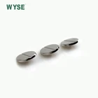 Button Silver Buttons Shank Type Sew Button With Hang Plating Silver Color