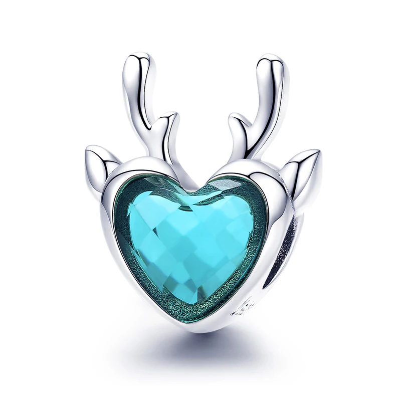 Fashion cheap wholesale jewelry silver DIY charms elk heart shape zircon 925 sterling silver charms for bracelet
Fashion cheap wholesale jewelry silver DIY charms elk heart shape zircon 925 sterling silver charms for bracelet