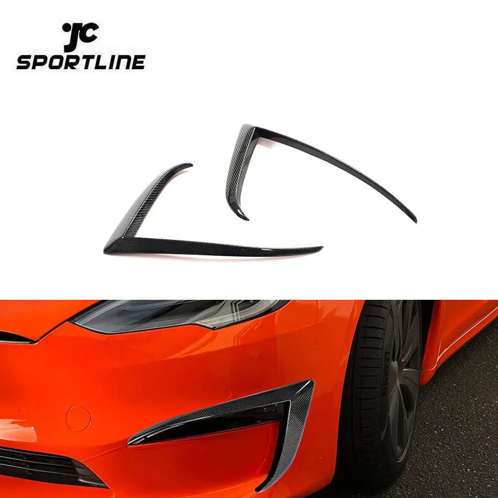 Carbon Fiber Model S Front Canards for Tesla Model S Plaid 4-Door Electric 2021-2023
Carbon Fiber Model S Front Canards for Tesla Model S Plaid 4-Door Electric 2021-2023