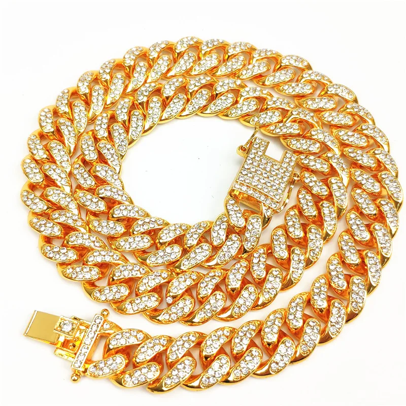 Luxury Personalized Micro Paved CZ Stone Cuban Chain Necklace High Quality Bling Rhinestone Crystal Hip Hop Necklace for Men
Luxury Personalized Micro Paved CZ Stone Cuban Chain Necklace High Quality Bling Rhinestone Crystal Hip Hop Necklace for Men