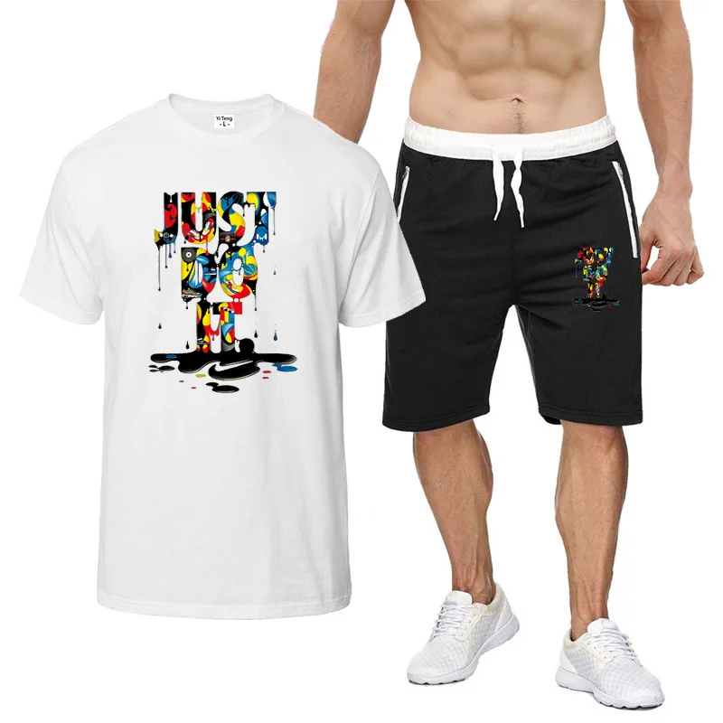 High Quality Custom Logo Mens 2 piece Short Set, Shown 
High Quality Custom Logo Mens 2 piece Short Set, Shown