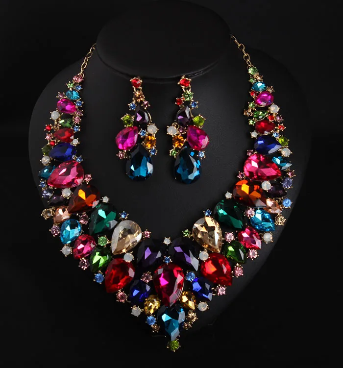 Top quality Fashion wedding jewelry set Crystal necklace earrings set luxurious jewelry set XLNK15261
Top quality Fashion wedding jewelry set Crystal necklace earrings set luxurious jewelry set XLNK15261