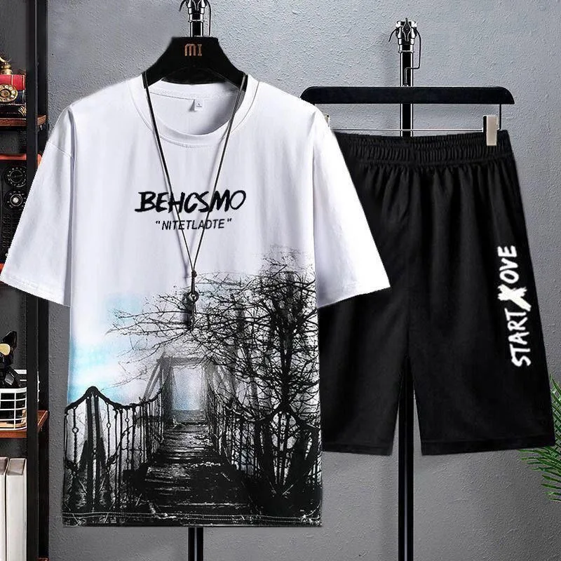 2023 New Men's T Shirt And Short Set Summer Short Sleeve Tops And Pants Suits Breathable Casual T Shirt Sport Set
2023 New Men's T Shirt And Short Set Summer Short Sleeve Tops And Pants Suits Breathable Casual T Shirt Sport Set